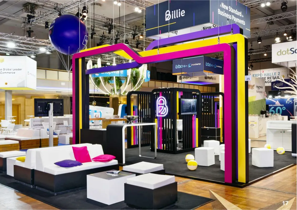 LED Neon Leuchtschild Messestand - Billie Marke individuell