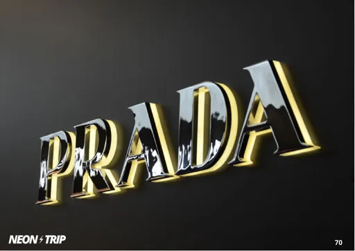 3D Buchstaben rückbeleuchtet Halo-Effekt