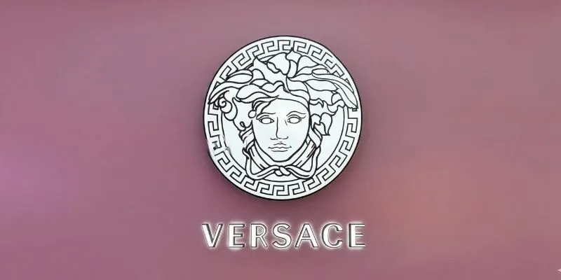 Versace light box 3D letters front-lit and backlit custom illuminated signage